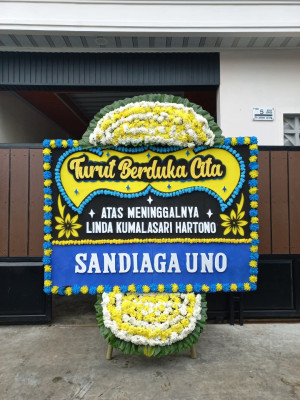 Papan Bunga Duka di Purwaharja